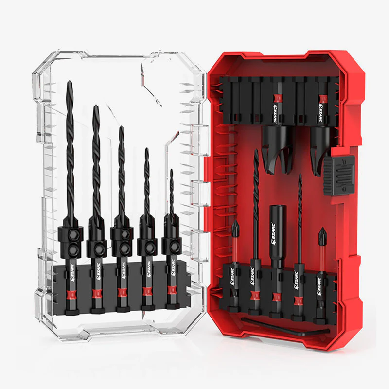 15/24PCS Countersink Drill Bit Set with Storage Box
