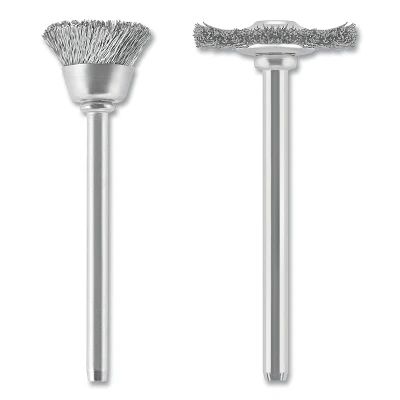 Dremel 447 Carbon Steel BrushSet of 23/4 in and 1/2 in dia1.75 L15000 RPM