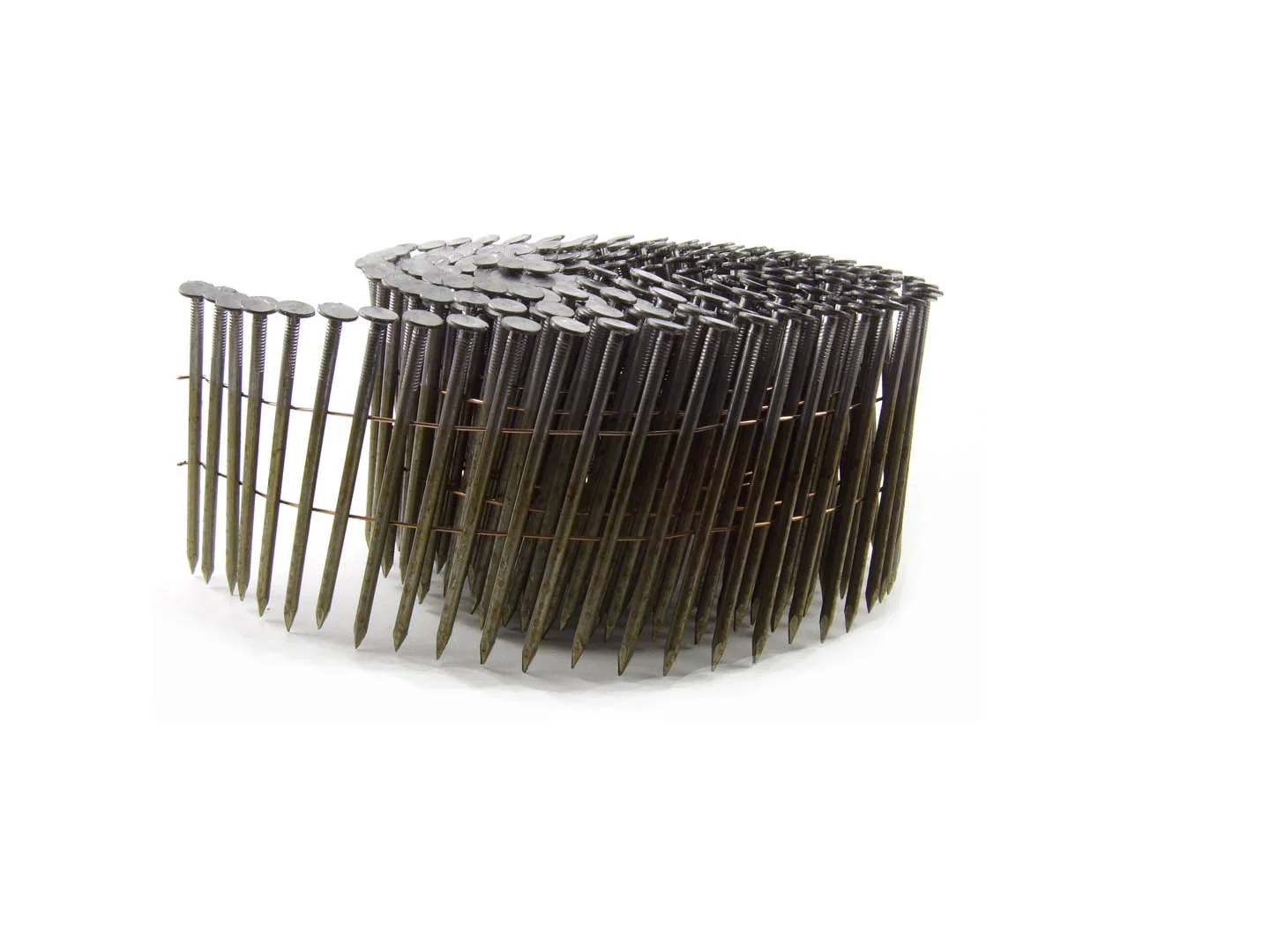 B&C Eagle 238X099C 2-3/8" x .099 Round Head 15° Bright Smooth Shank Wire Collated Coil Framing Nails (3,000 per box)