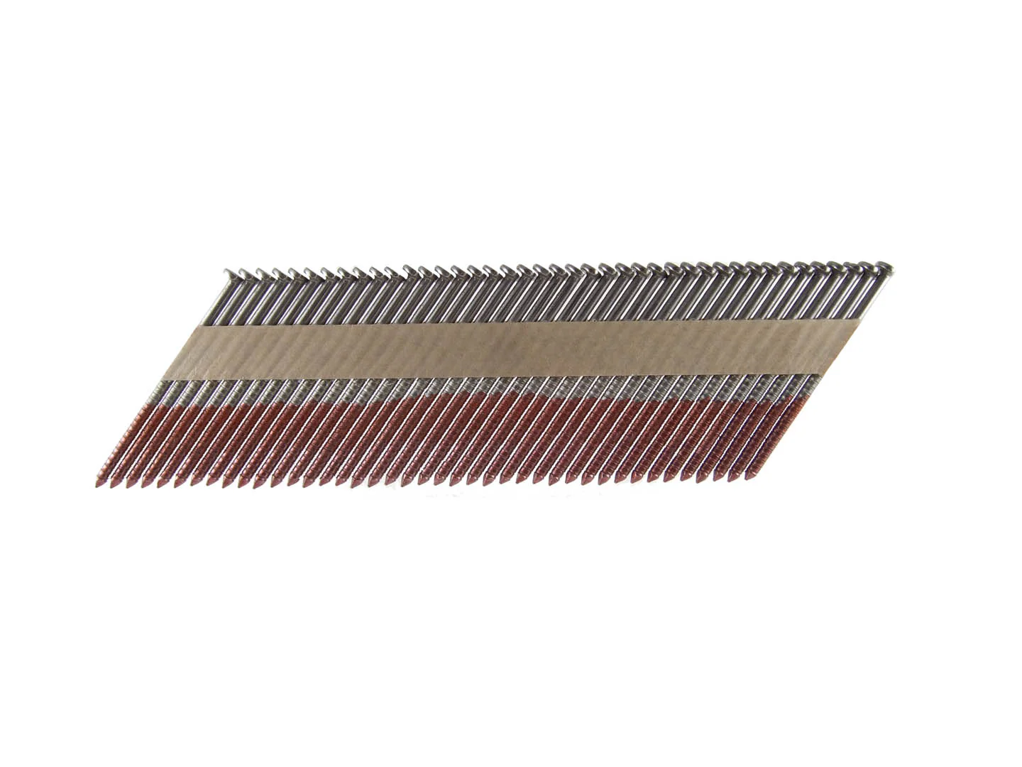B&C Eagle 238X113R/33 2-3/8" x .113 Offset Round Head 33° Bright Ring Shank Paper Tape Collated Framing Nails (2,500 per box)