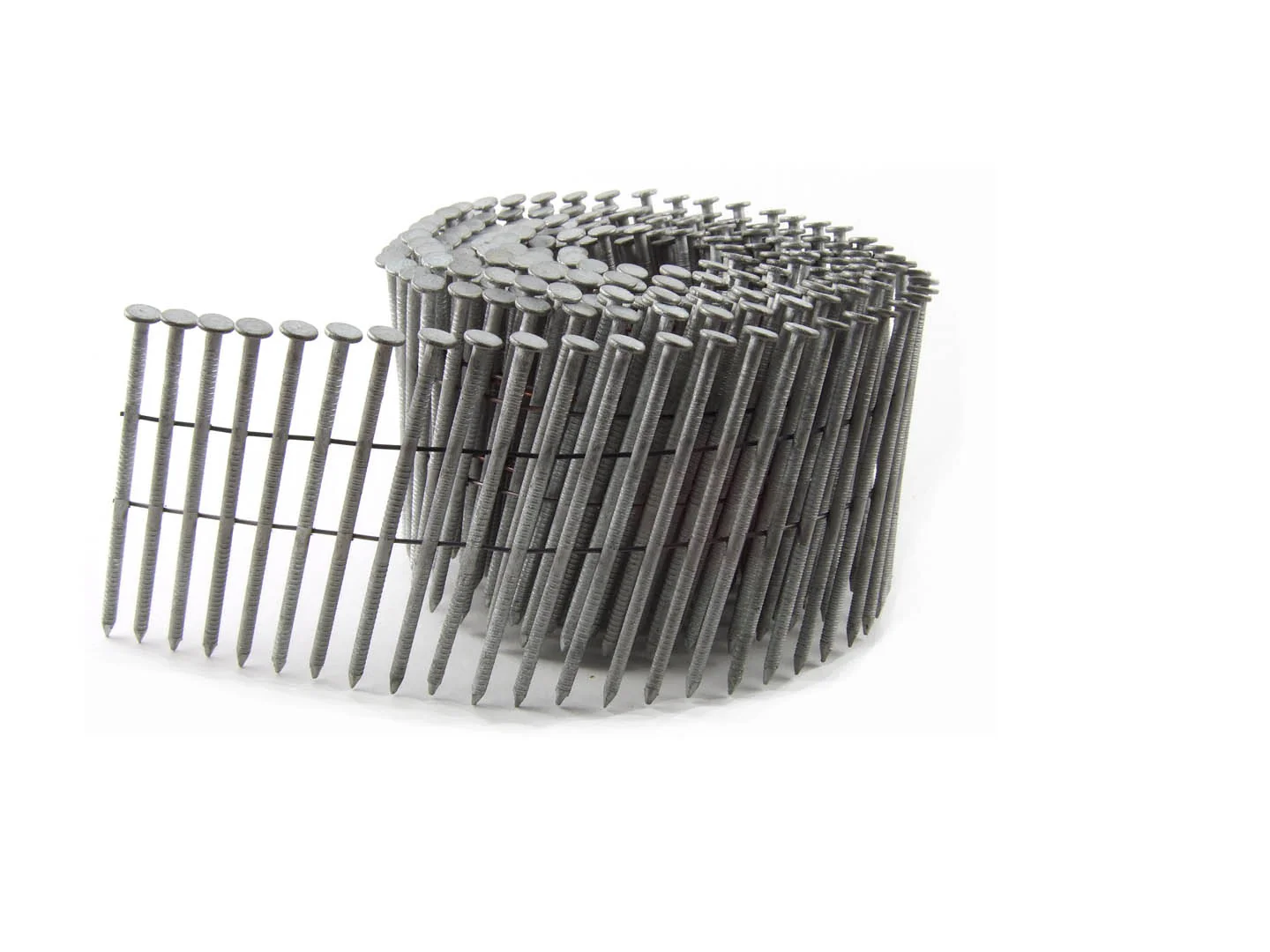 B&C Eagle 314X120HDRC 3-1/4" x .120 Round Head 15° Hot Dip Galvanized Ring Shank Wire Collated Coil Framing Nails (2,500 per box)