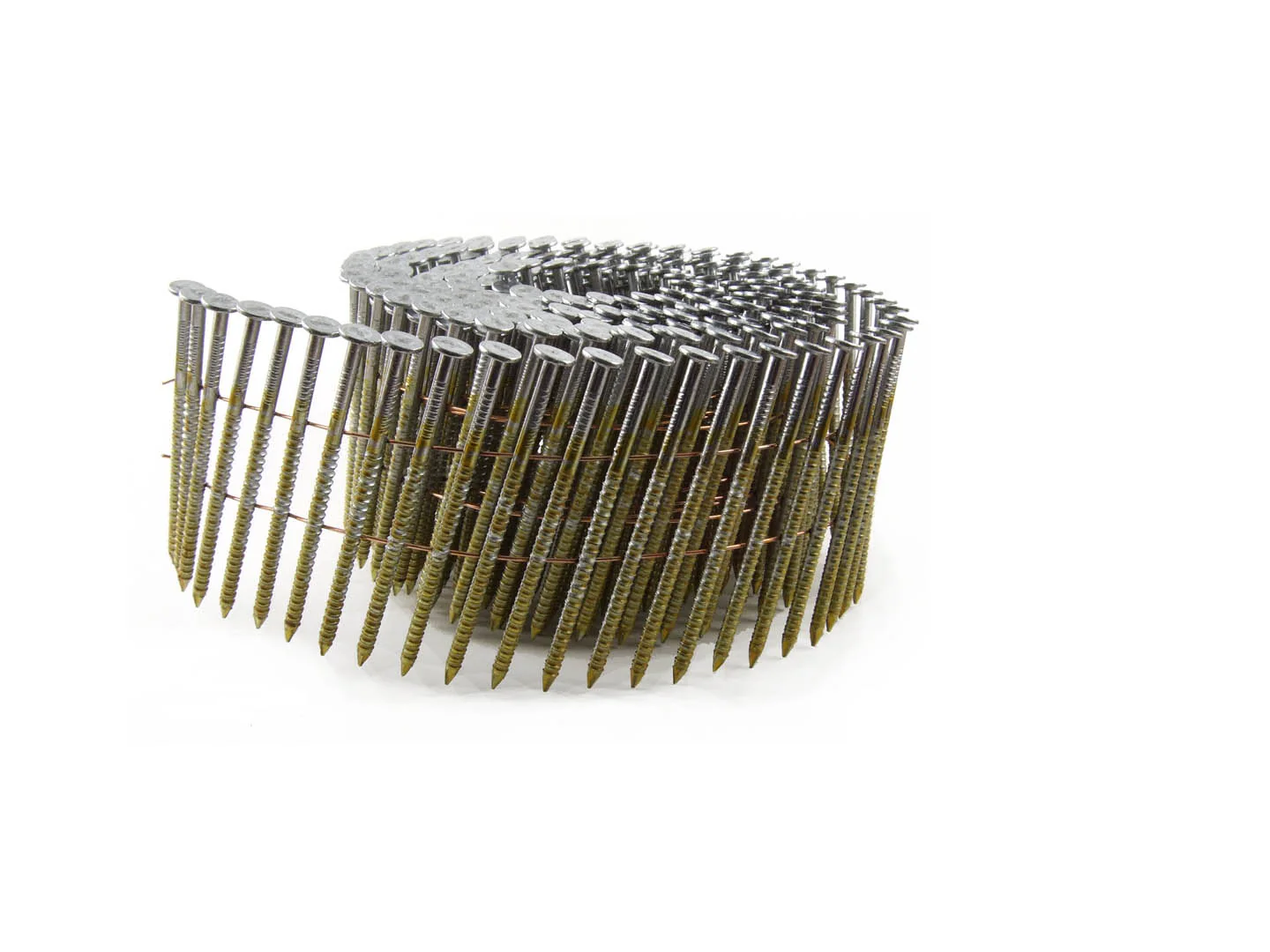B&C Eagle A3X120HDRC 3" x .120 Round Head 15° Hot Dip Galvanized Ring Shank Wire Collated Coil Framing Nails (400 per box)
