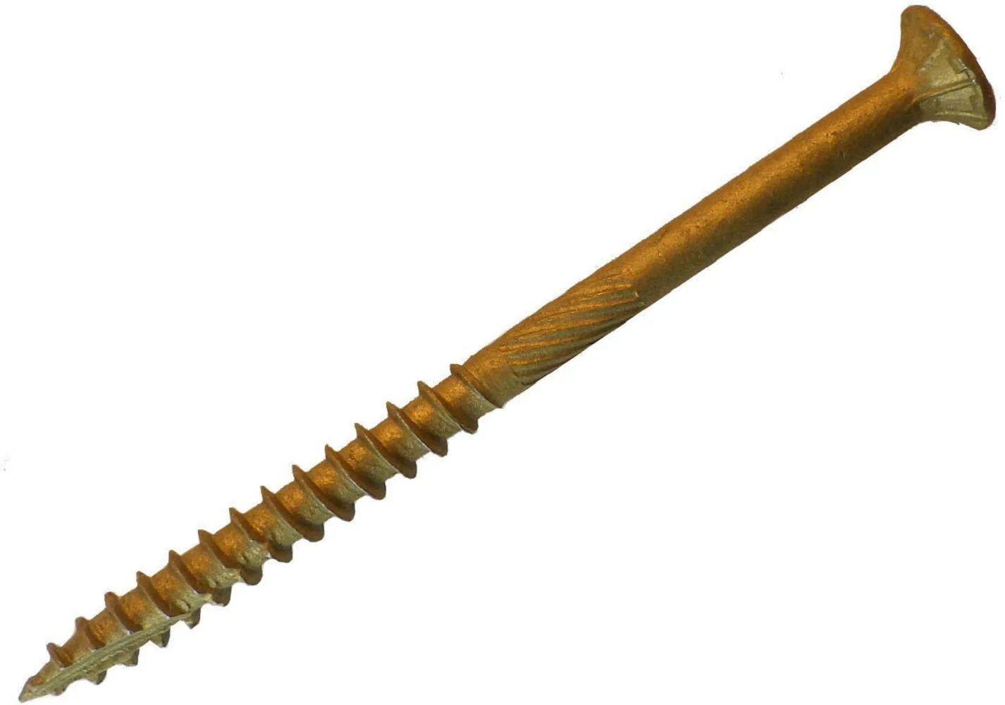 Big Timber BTX147 #14 x 7 in. Bronze Star Drive Flat Head Wood Screw, 500/Box