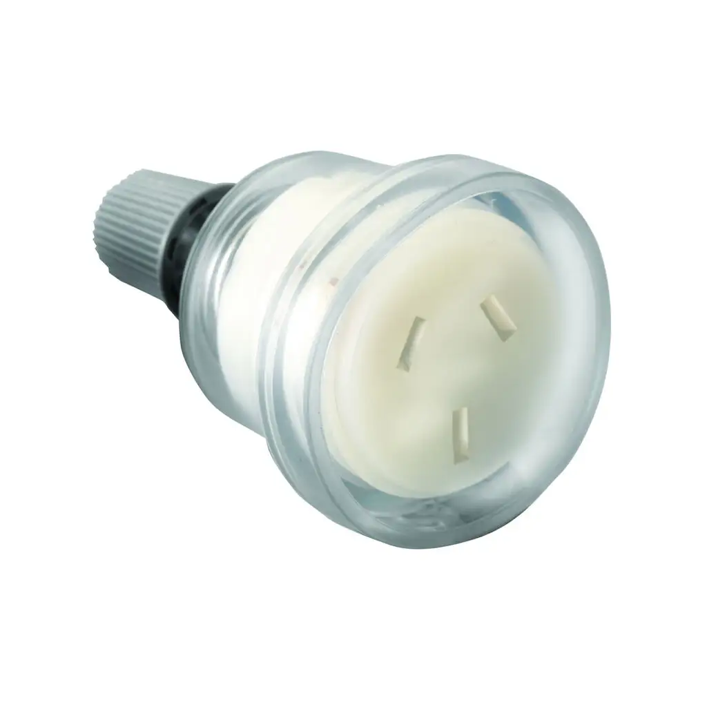 HPM 10AMP Electrical Extension Cord Socket End Clear