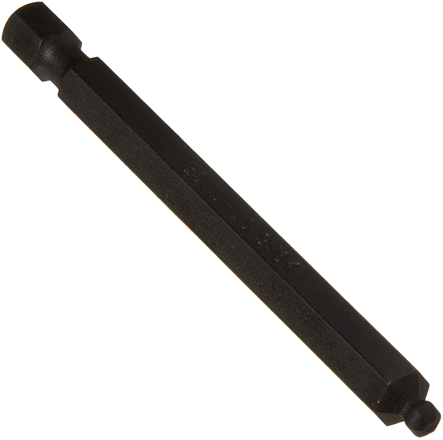 Bondhus 10808 9/64 in. x 3 in. Ball End Power Screwdriver Bit, 10/Box