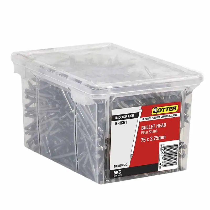 Otter Bullet head Nail Bright Steel 75 x 3.75mm 5Kg