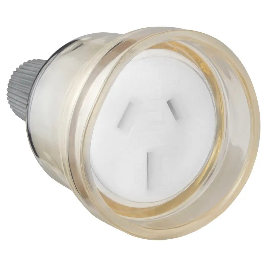 HPM 15A Cord Extension Socket Clear