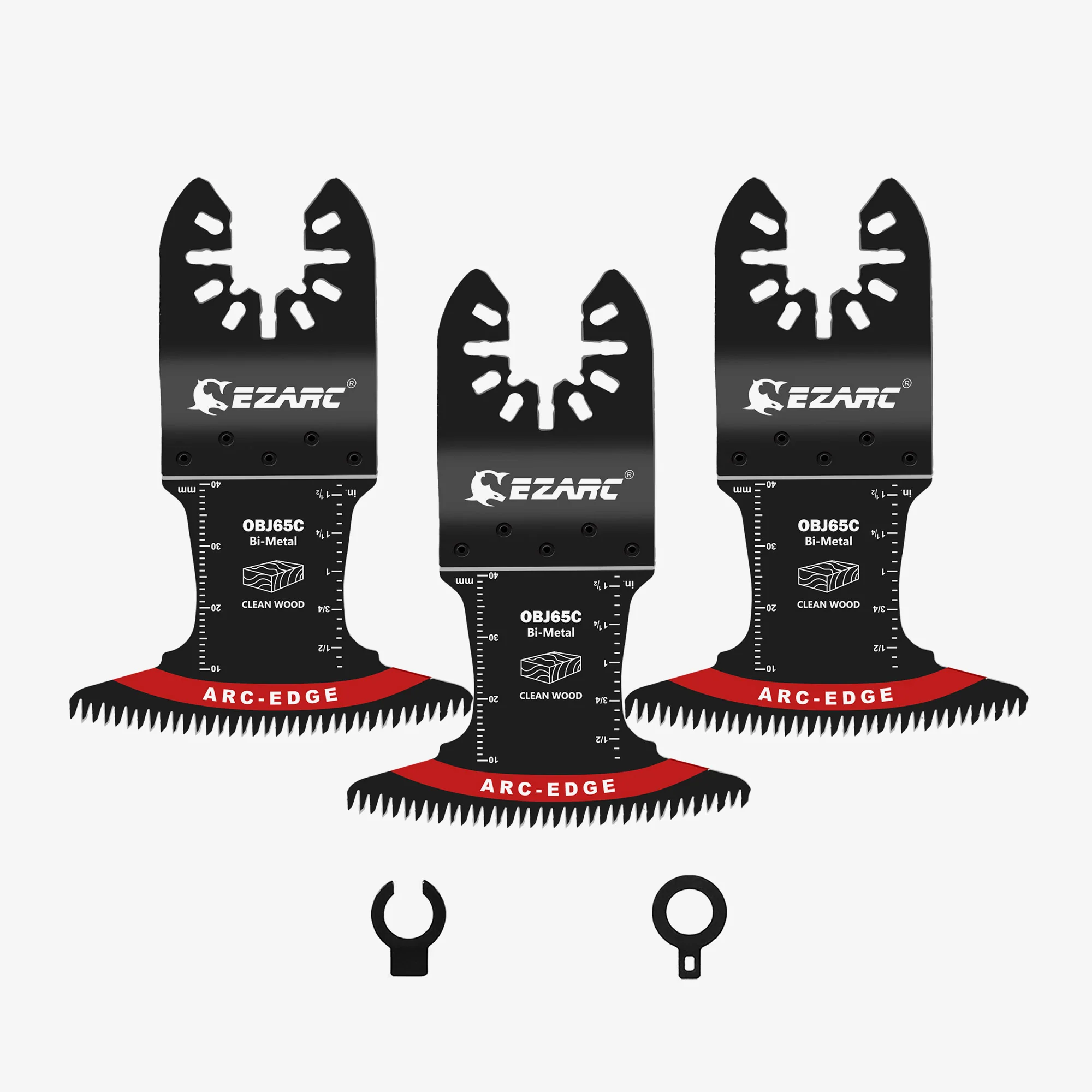 Arc-Edge Bi-Metal Extra-Wide Japanese Tooth Oscillating Multi Tool Blade for Clean Cuts in Hard Wood & Plastic