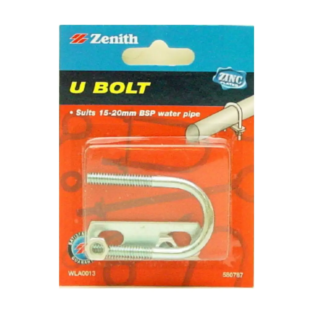 Zenith U Bolt Galvanised 15-20mm