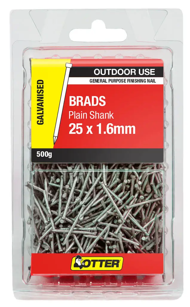 Otter Bullet Head Galvanised Nail 25 x 1.60mm 500g