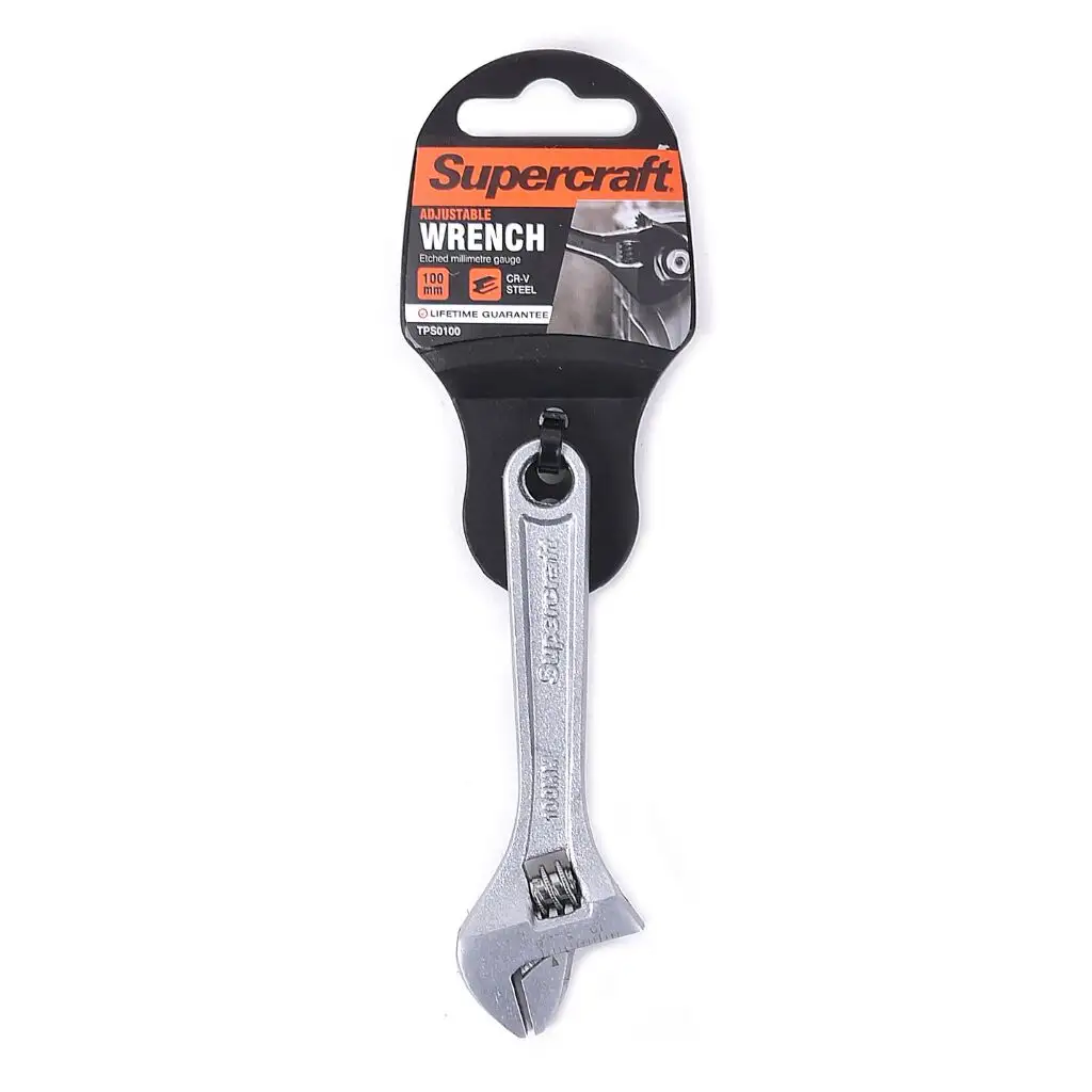 Supercraft Adjustable Wrench CR-V Steel 100mm