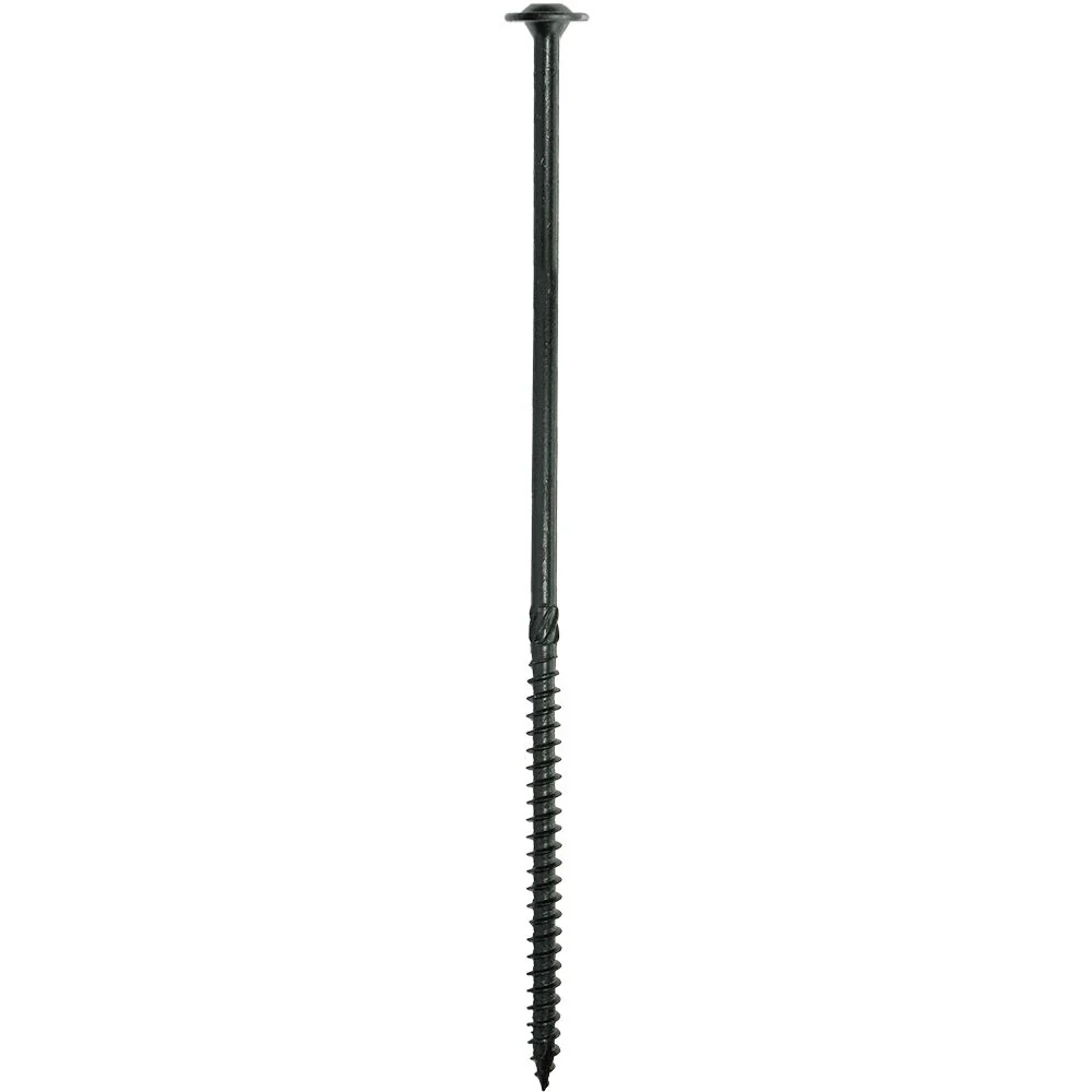 GRSSFW388250-GRIP-RITE 3/8 X 8" PRIMEGUARD PLUS COATED T-40 STAR DRIVE WASHER HEAD COARSE THREAD TYPE 17 POINT STRUCTURAL SCREW 250 COUNT