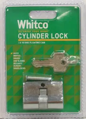 Whitco Replacement Cylinder Lock Disc keyed to differ