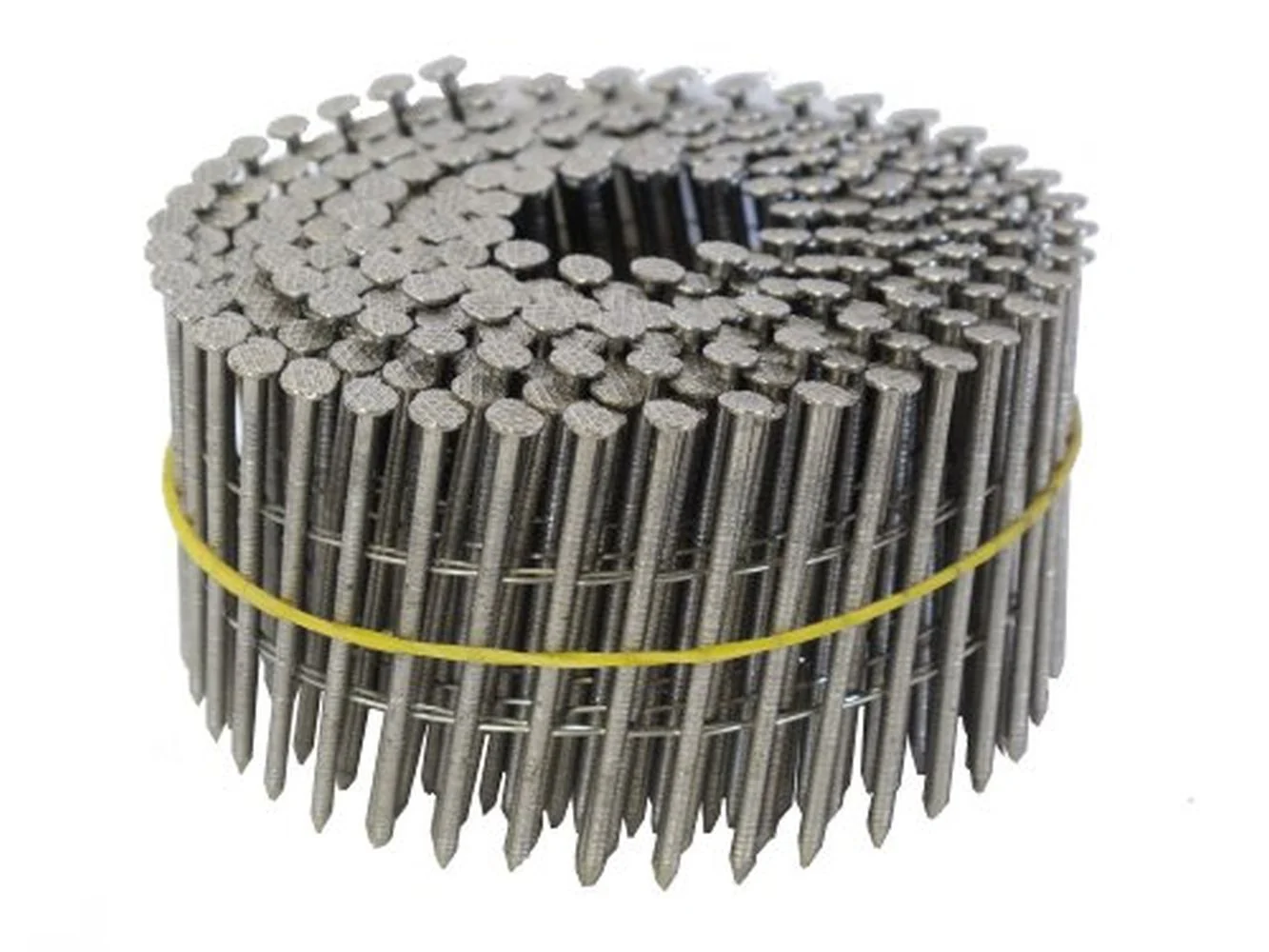 214X092WCSSR 2-1/4x092 15-Degree Wire Coil Stainless Steel Ring Shank Nails, 3,600/Box