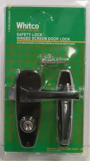 Whitco Safety Lock Hinged Screen Door Lock