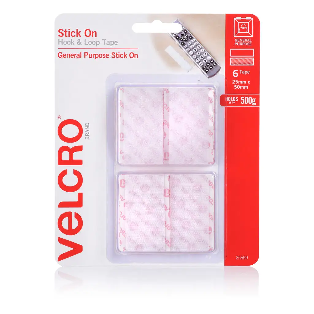 Velcro Hook & Loop White 25mm