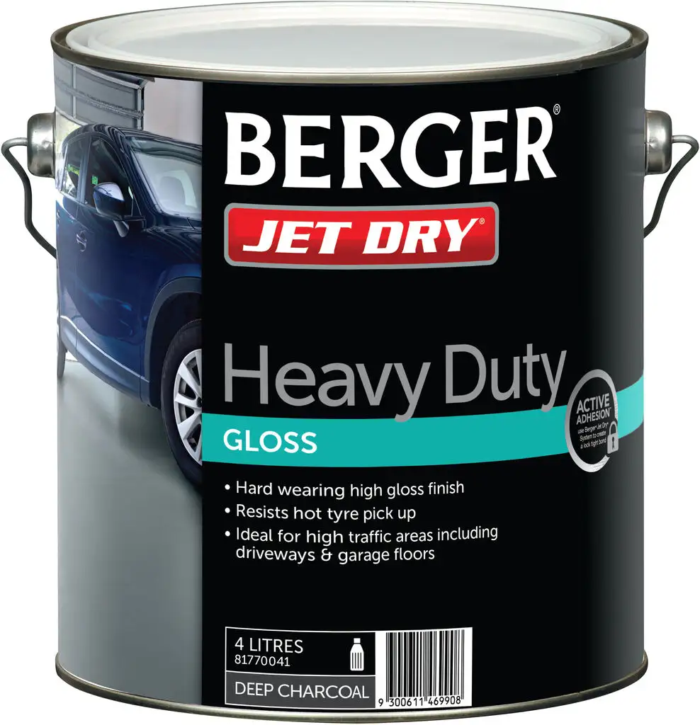 Berger Jet Dry Heavy Duty Deep Charcoal 4L