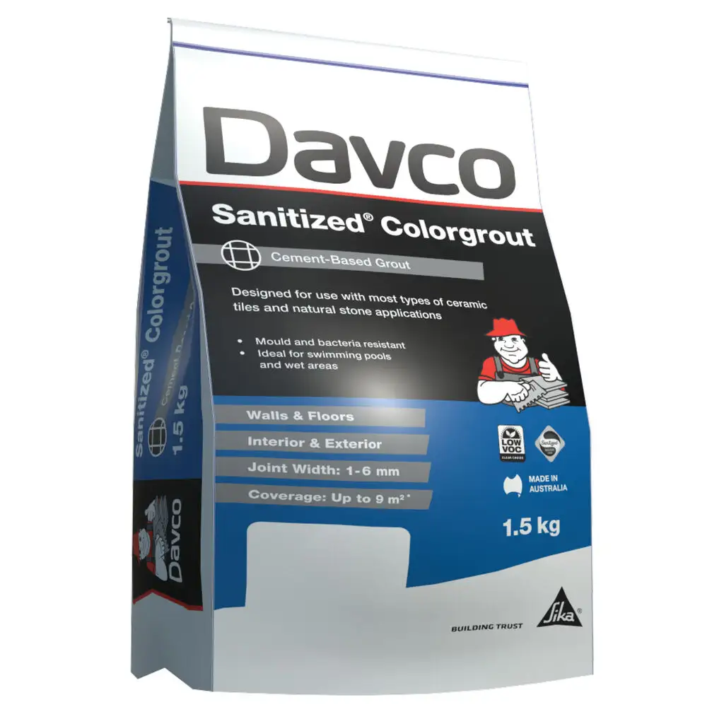 Davco Grout Sanitized Colorgrout 1.5Kg