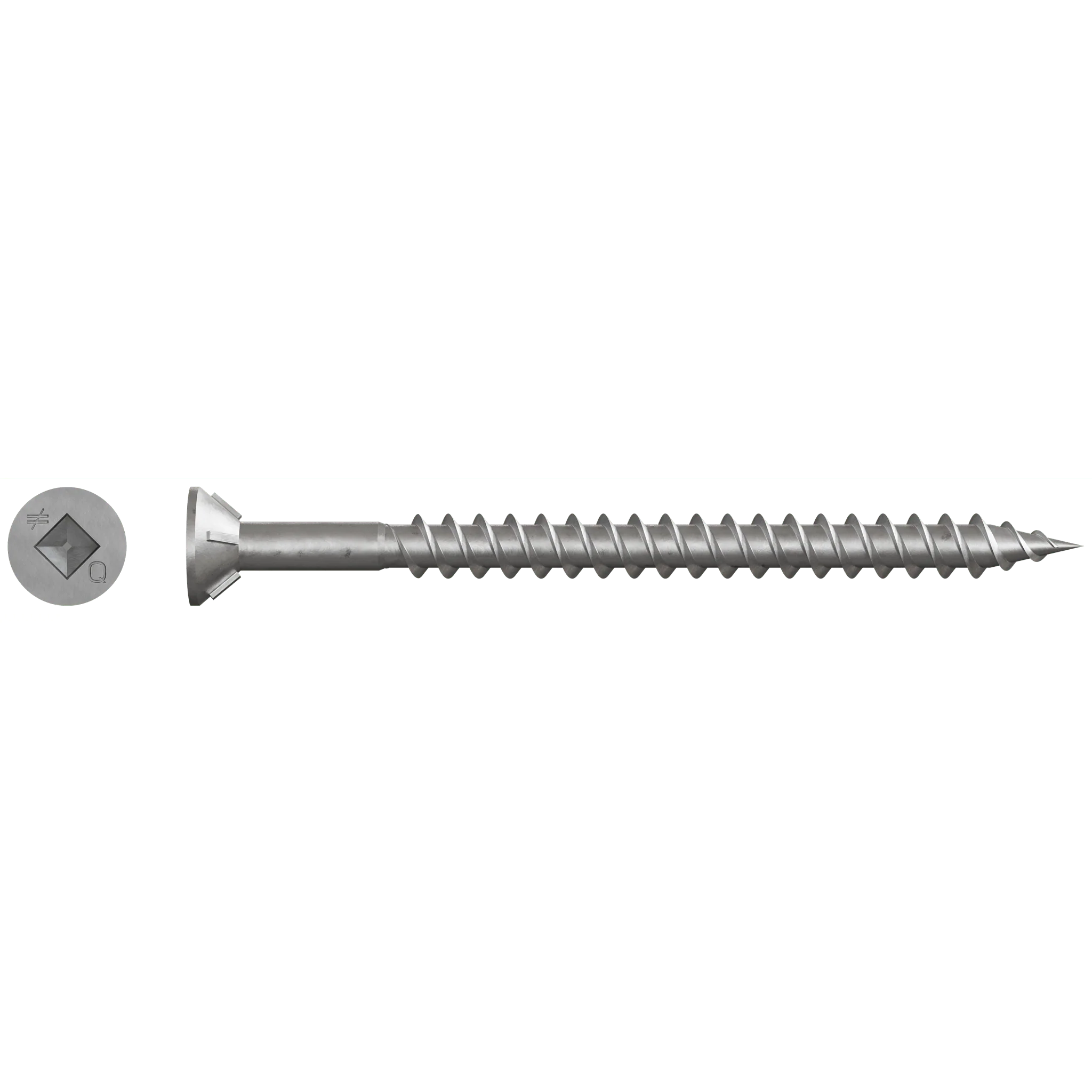 Simpson WSTD212S WSTD Roofing Tile Screw (Collated) — #8 x 2-1/2 in. #3 Square, Flat Head (1500-Qty)
