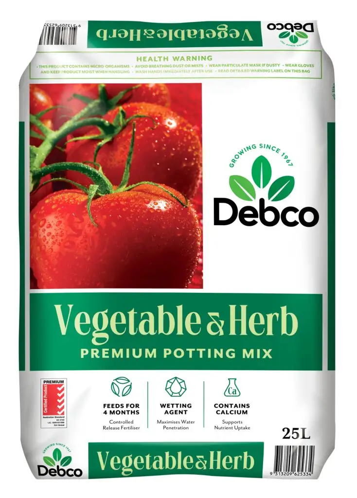 Debco Vegetable & Herb Premium Potting Mix 25L