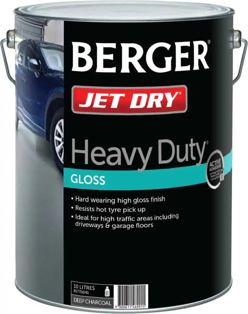 Berger Jet Dry Heavy Duty Deep Charcoal 10L