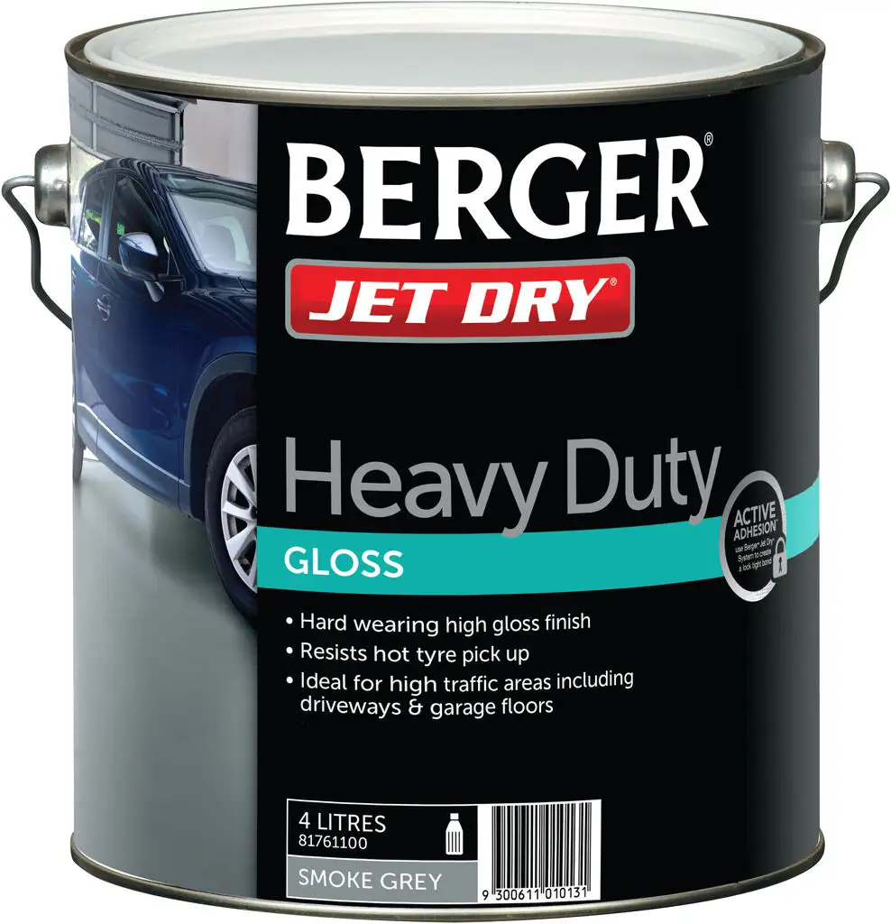 Berger Jet Dry Gloss Heavy Duty Smoke Grey 4L
