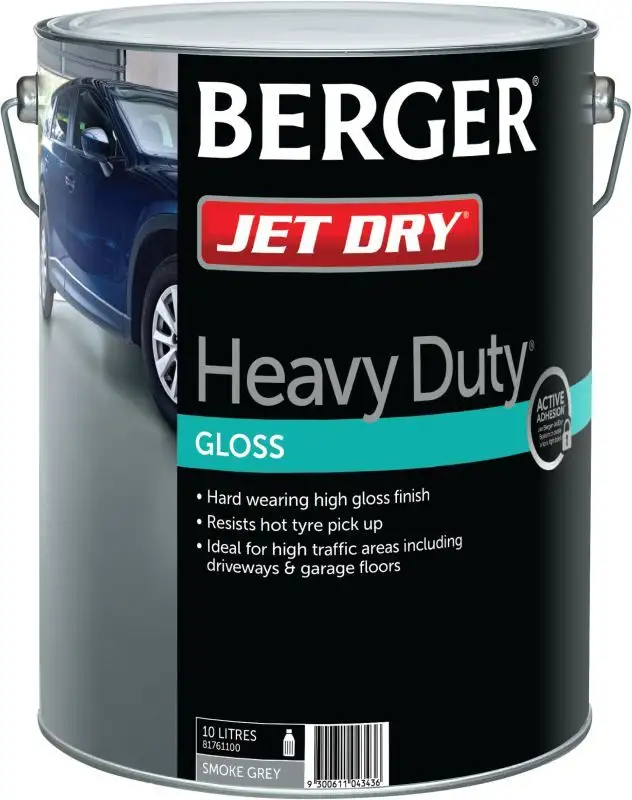 Berger Jet Dry Gloss Heavy Duty Smoke Grey 10L