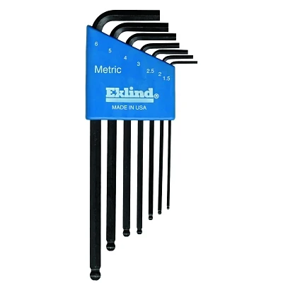 Eklind Tool 13607 Ball-Hex-L Key Sets7 per holderHex Ball TipMetric