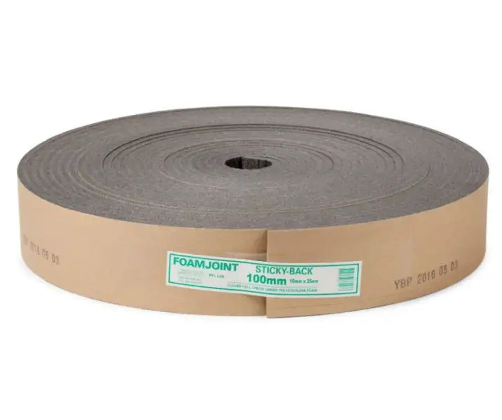 Foamjoint Adhesive Polyethylene Expansion Jointing 100 x 10mm x 25m