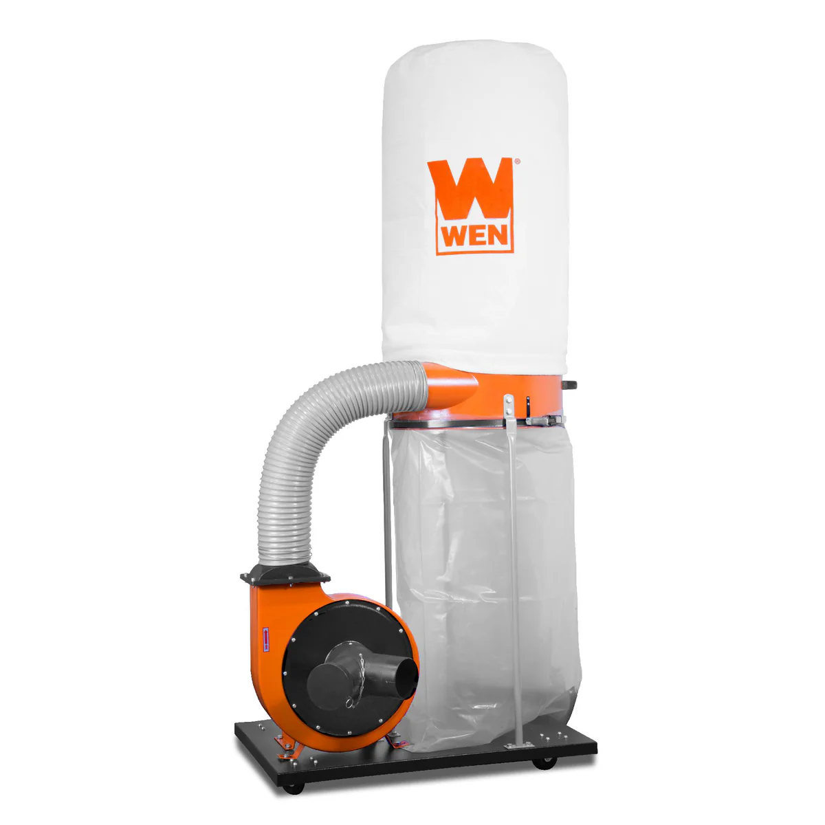 WEN 3403 1,500 CFM 16-Amp 5-Micron Woodworking Dust Collector with 50-Gallon Collection Bag and Mobile Base