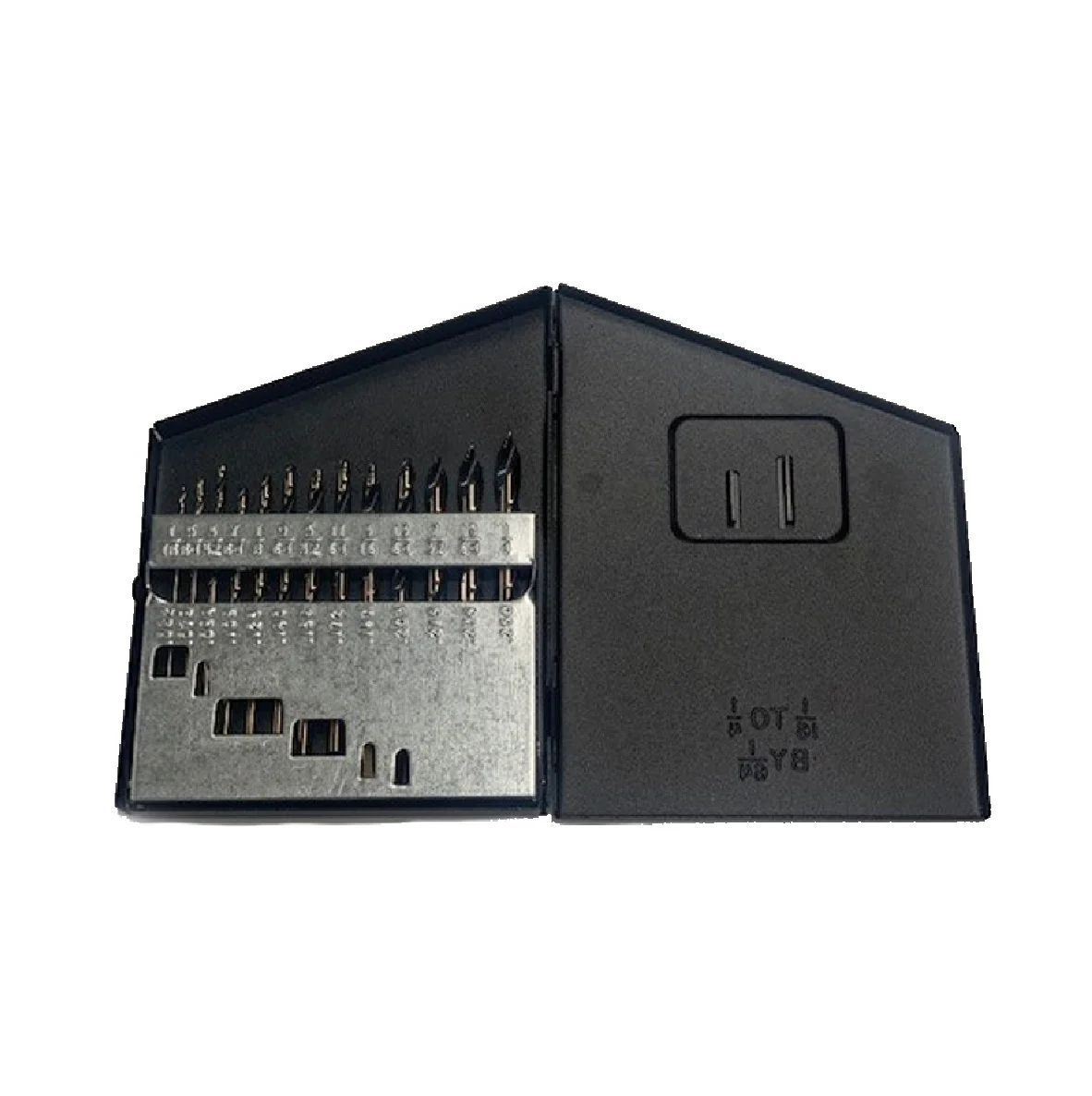 Norseman 22863 1/16 in. - 1/4 in. Black and Gold Oxide Hi-Molybdenum Steel Drill Bit Set, 13-Piece