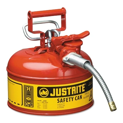 Justrite 7210120 1G/4L IIAF RED 5/8 HOSE