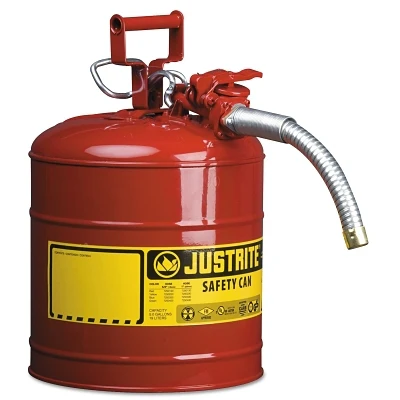 Justrite 7250130 5G/19L IIAF RED 1" HOSE