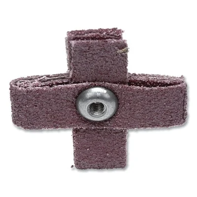 3M 7100105540 Cross Pad341DX-Weight1-1/2 in x 1-1/2 in x 1/2 in Eyelet Arbor80 GritAO