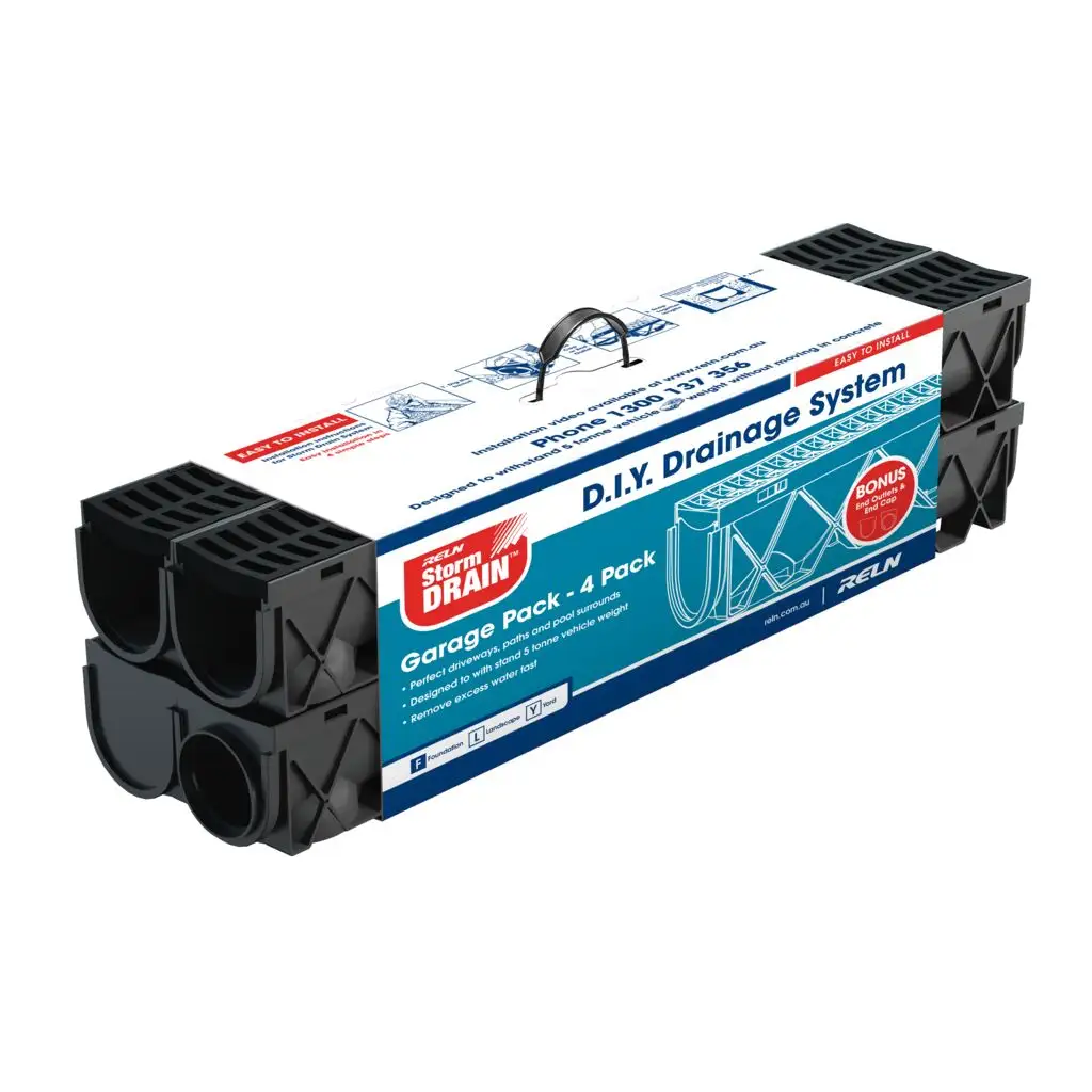 Reln Storm Drain Garage Pack – 4 Pack
