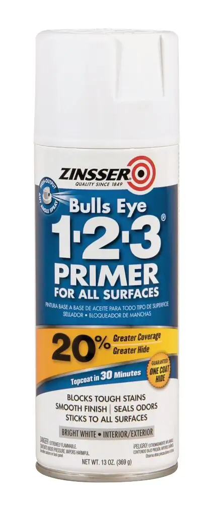 Zinsser Bulls Eye 123 White Spray 369g