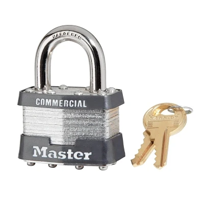 Master Lock 1DCOM 4 PIN TUMBLER SAFETY PADLOCK KEYED DIFFERENT