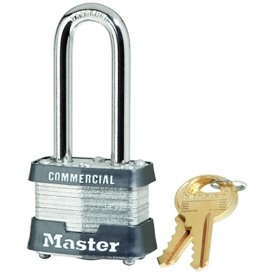 Master Lock 3DLHCOM 4 PIN TUMBLER SAFETY PADLOCK KEYED DIFF. 1-9/16"