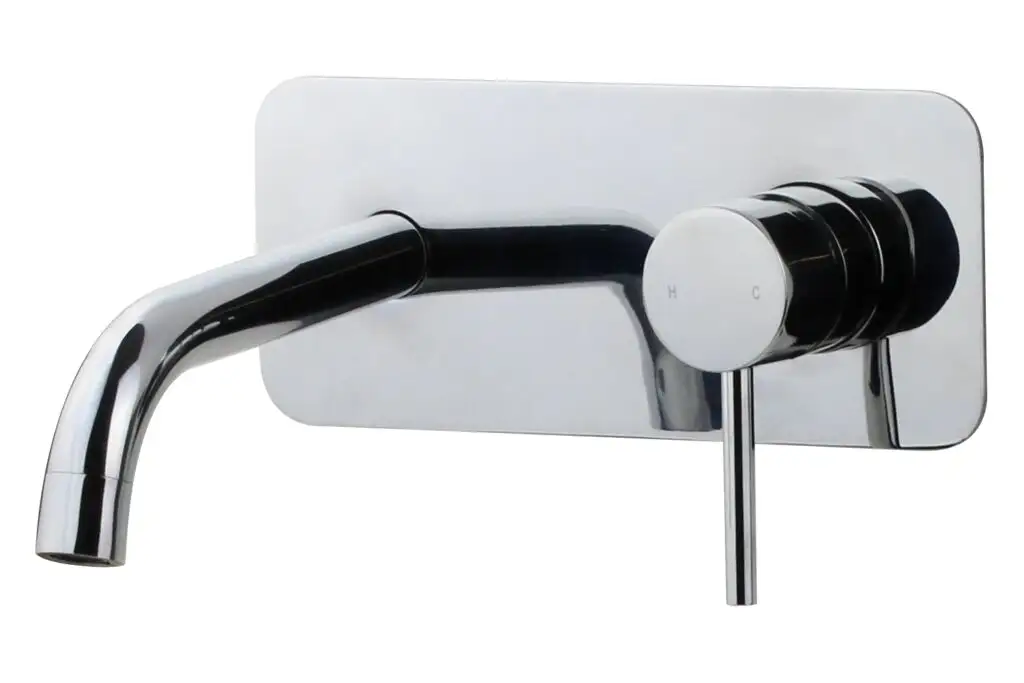 MIXX Trinsik Wall Plate Mixer Chrome