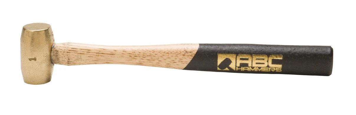 ABC Hammer ABC1BW 1 lb. Brass Hammer with 10 in. Wood Handle