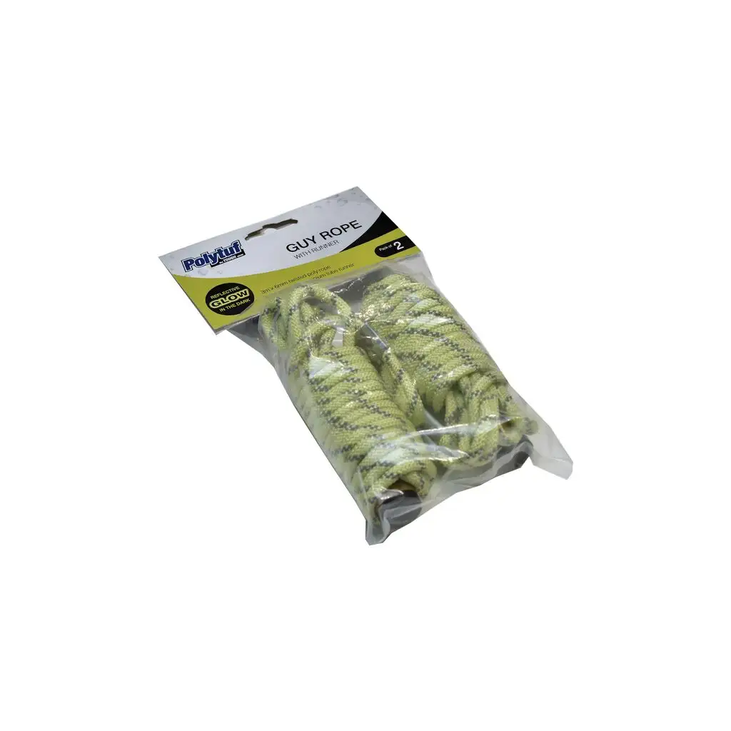 Polytuf Guy Rope with Runner - 2 Pack