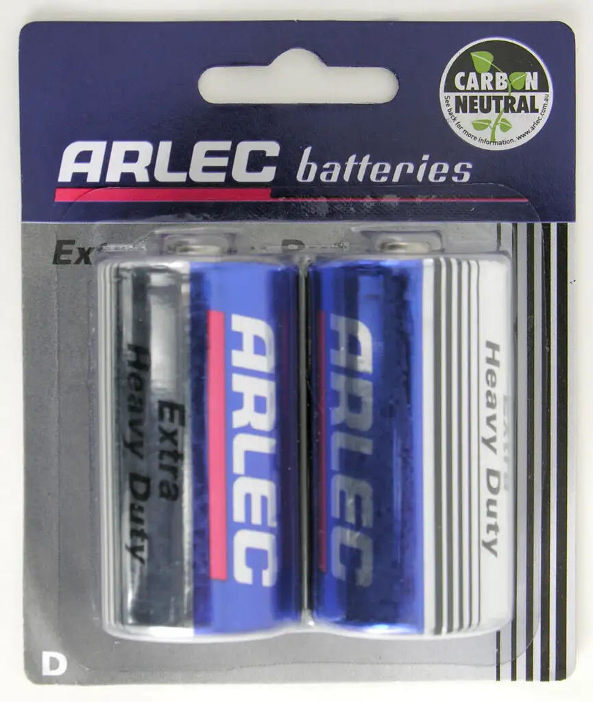 Arlec Extra Heavy Duty Battery - 2 x D