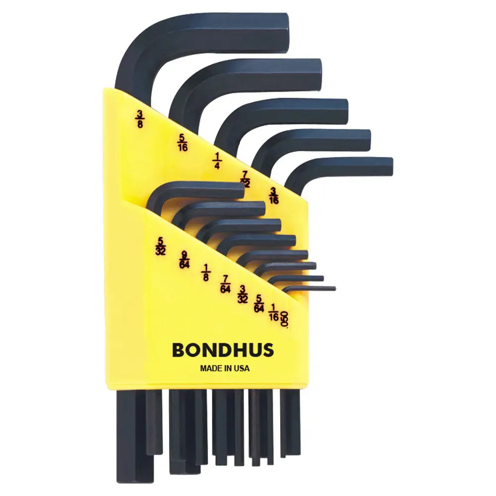 Bondhus Hex Key Short L/Wrench Imperial - 13 Piece