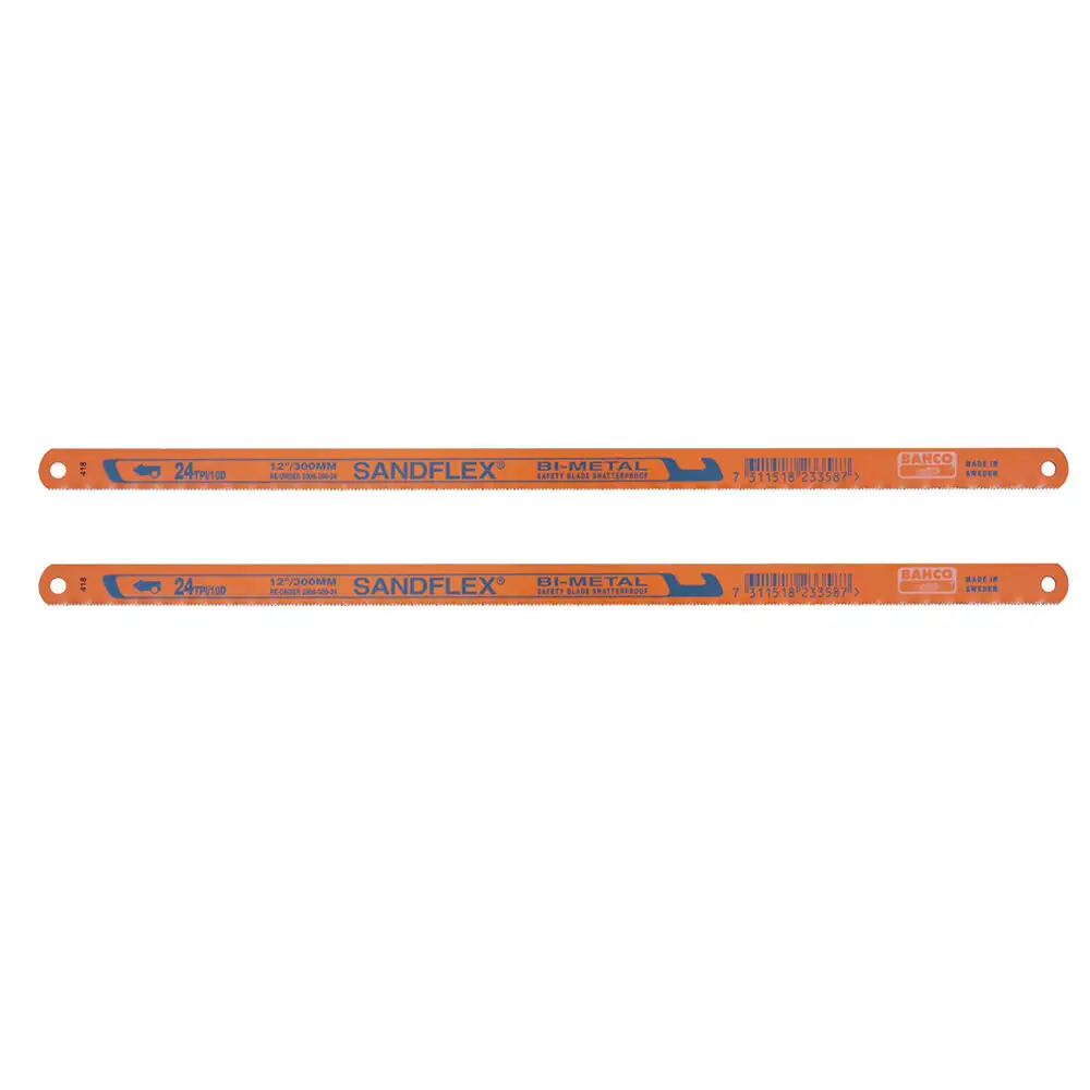 Bahco Bi-Metal Hacksaw Blade 32TPI 300mm - 2 Pack