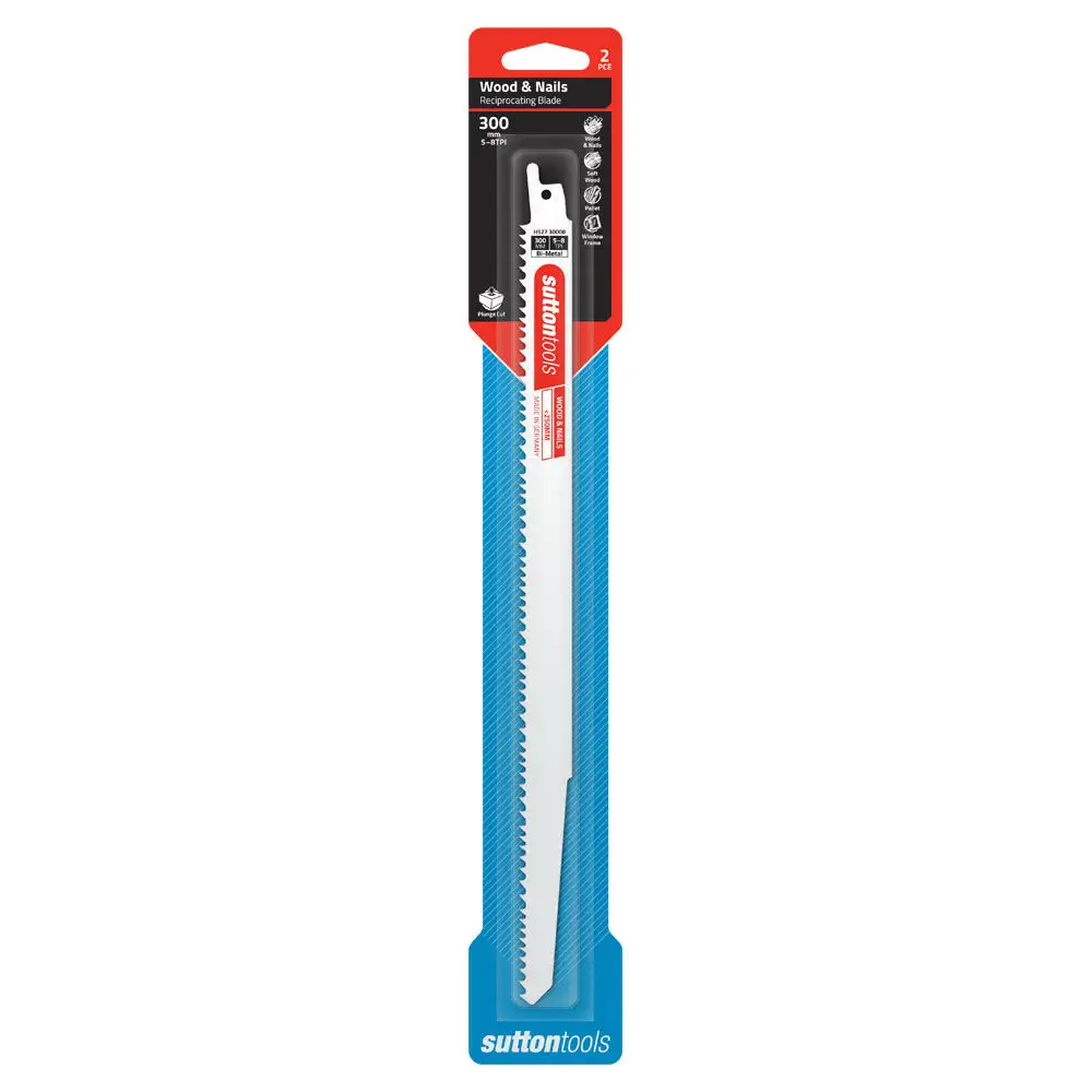 Sutton Tools Wood & Nails Reciprocating Blade Plunge Cut 300mm