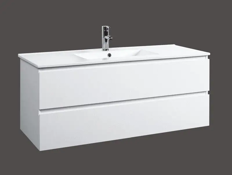 Cartia Noto Wall Hung Vanity White 1200mm