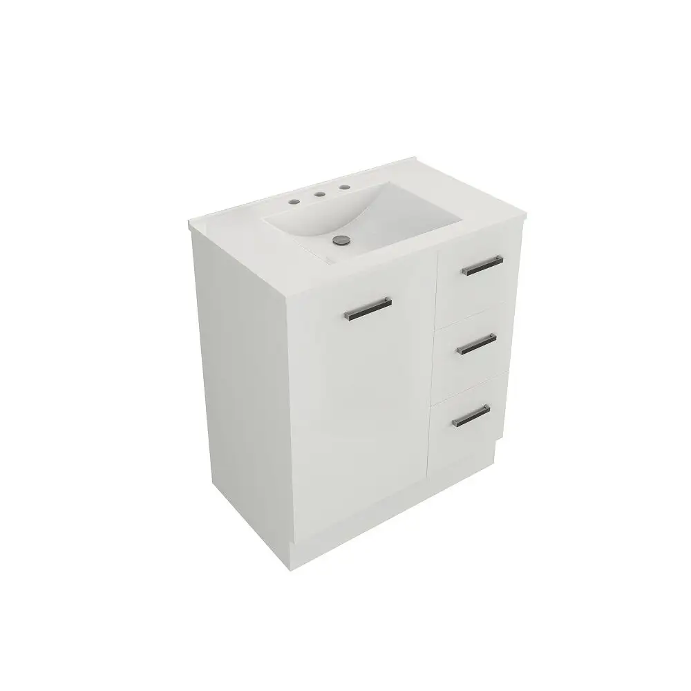Cartia Cazz Vanity 750mm Glossy White