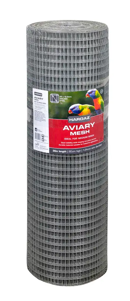 Trio Hardaz Aviary Mesh 900 x 1.24mmx 30m