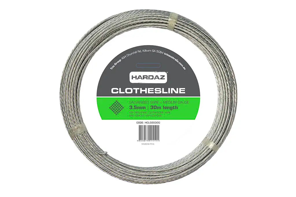 Hardaz Clothesline Galvanised Wire Medium 30m