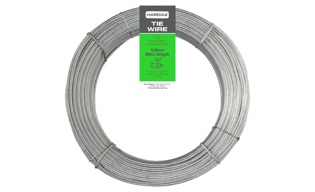 Trio Hardaz Tie Wire Dispenser Pack Galvanised 1.60mm x 60m